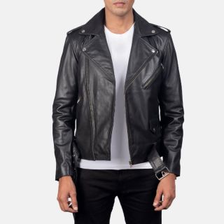 Allaric Alley Mocha Suede Leather Biker Jacket