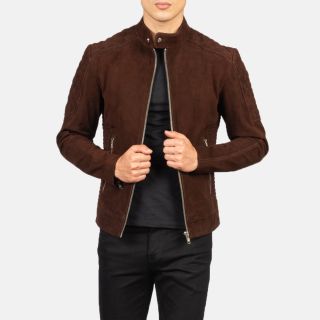 Fernando Quilted Black Leather Biker Jackets