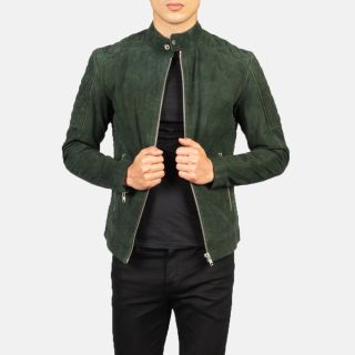 Fernando Quilted Black Leather Biker Jackets
