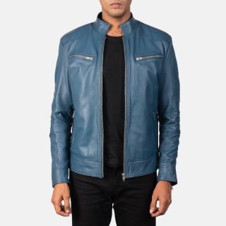 Mack Black Leather Biker Jacket
