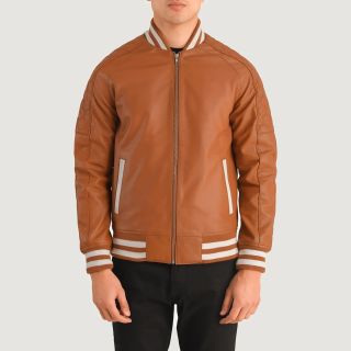Pascal Leather Varsity Jacket