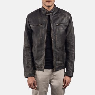Rustic Leather Biker Jackets