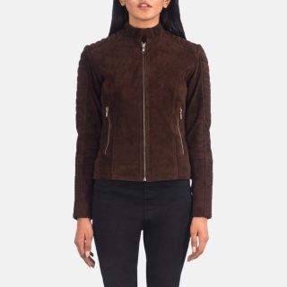 Adalyn Quilted Black Leather Biker Jackets