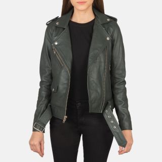 Alison Brown Suede Biker Jacket