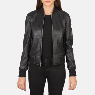 Ava Ma-1  Brown Suede Bomber Jacket