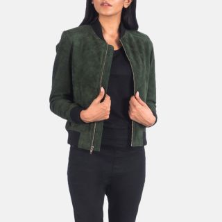 Bliss Black Leather Bomber Jackets