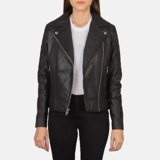 Carolyn Quilted Vintage Brown Biker Jackets