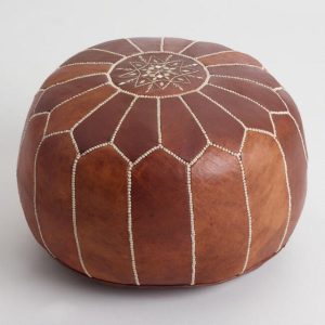 Leather Poufs 02