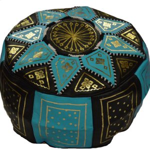 Leather Pouf 086