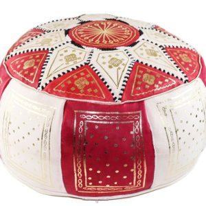 Leather Pouf 087