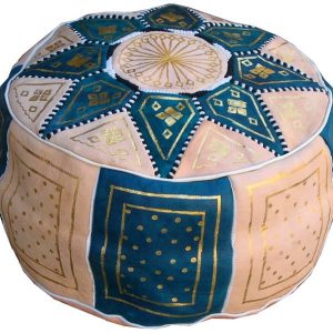 Leather Pouf 093