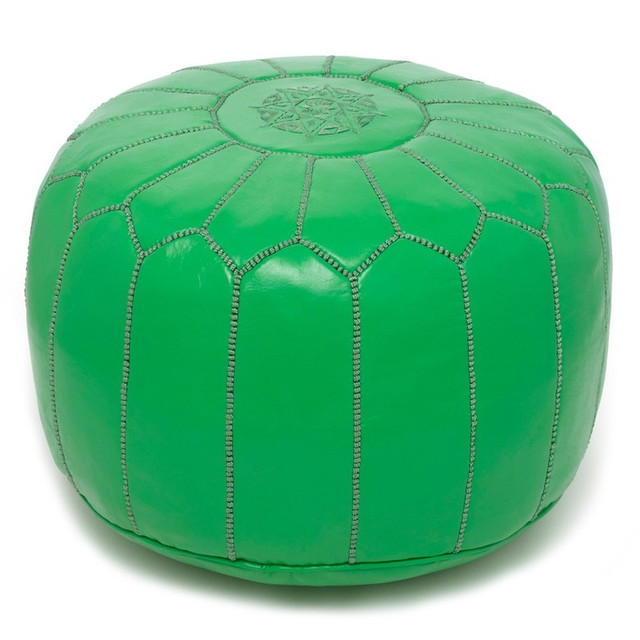 Leather Pouf 097