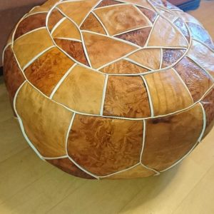 Leather Pouf 110