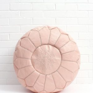 Leather Pouf 123