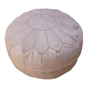 Leather Pouf 173