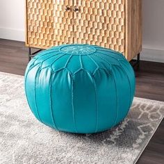 Leather Poufs 182