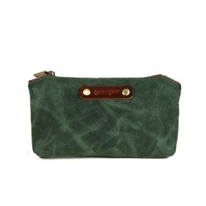 Stationery Canvas Pouch(Forest Green)