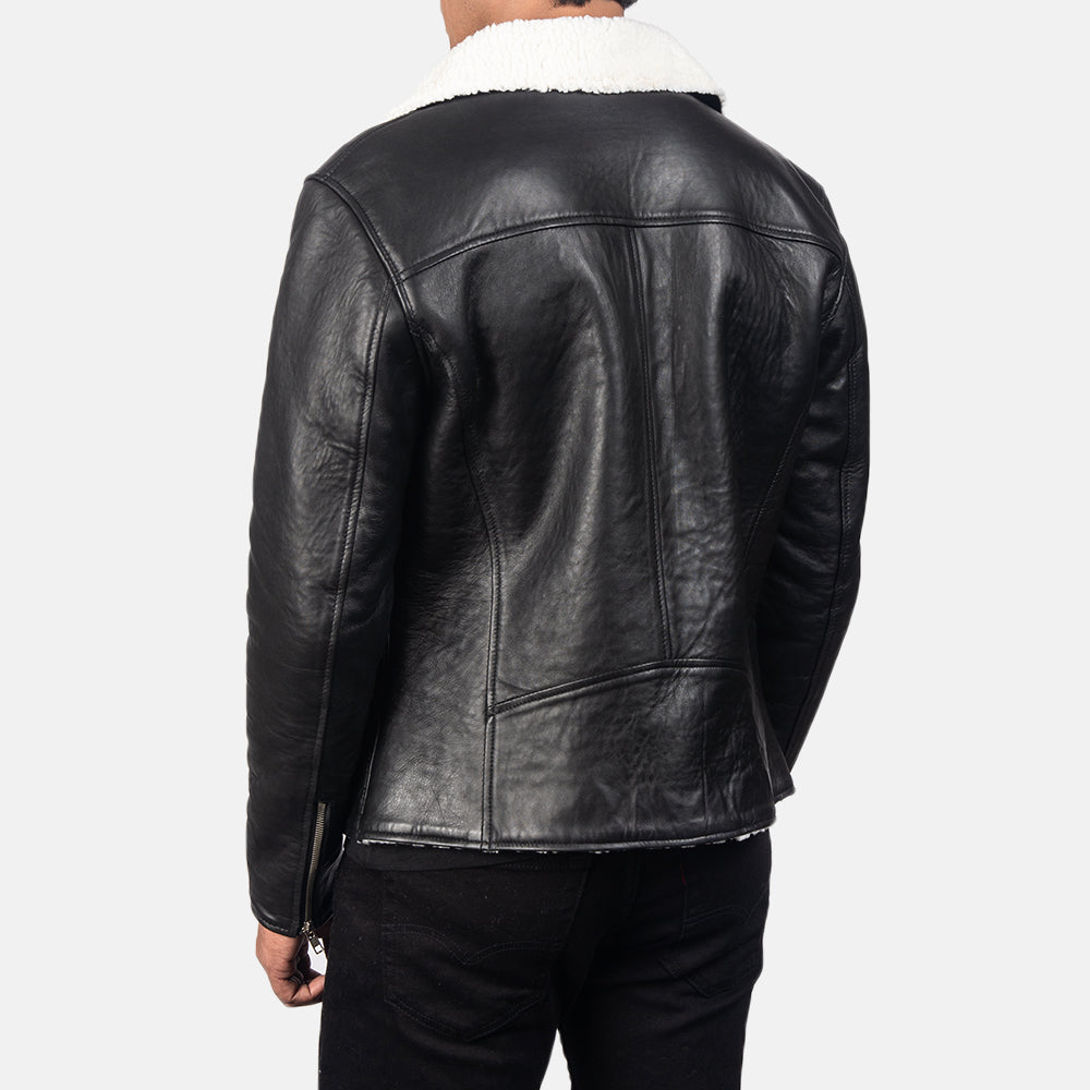 Alberto White Shearling Leather Jackets - Image 2