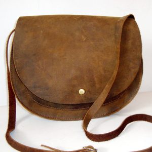 Brown Leather Shopping Bag