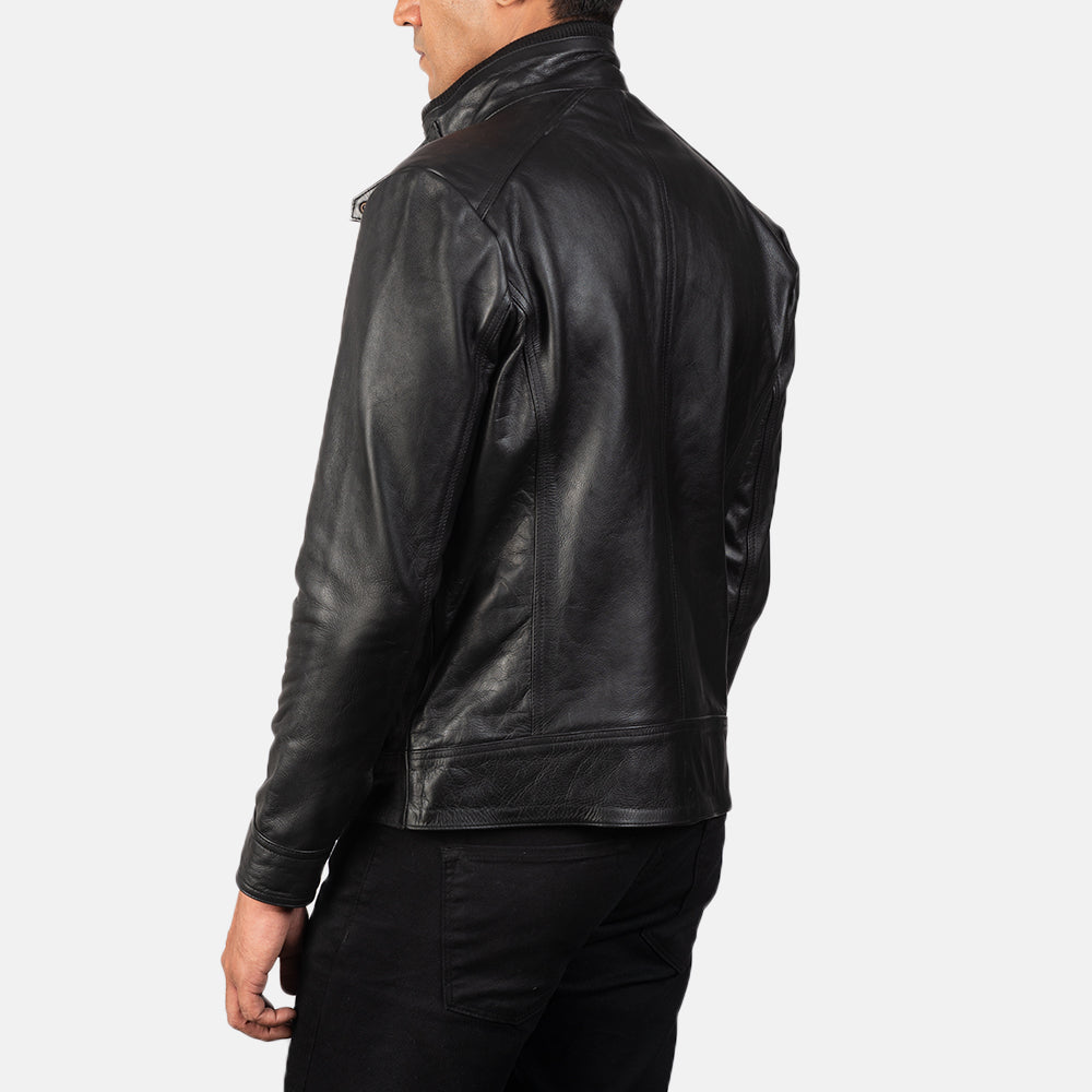 Darren Leather Biker Jackets - Image 2