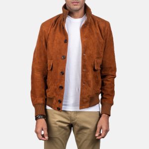 Eaton Suede Bomber Jackets