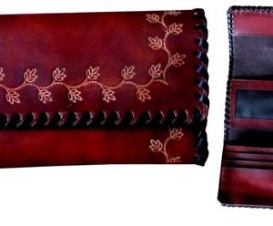 Handmade Leather Ladies Trifold Wallet