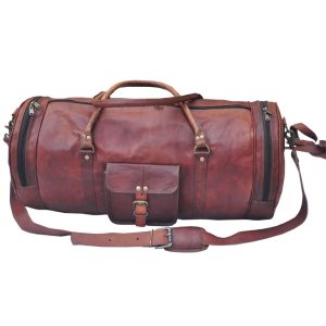 HANDMADE LEATHER LUGGAGE BAG