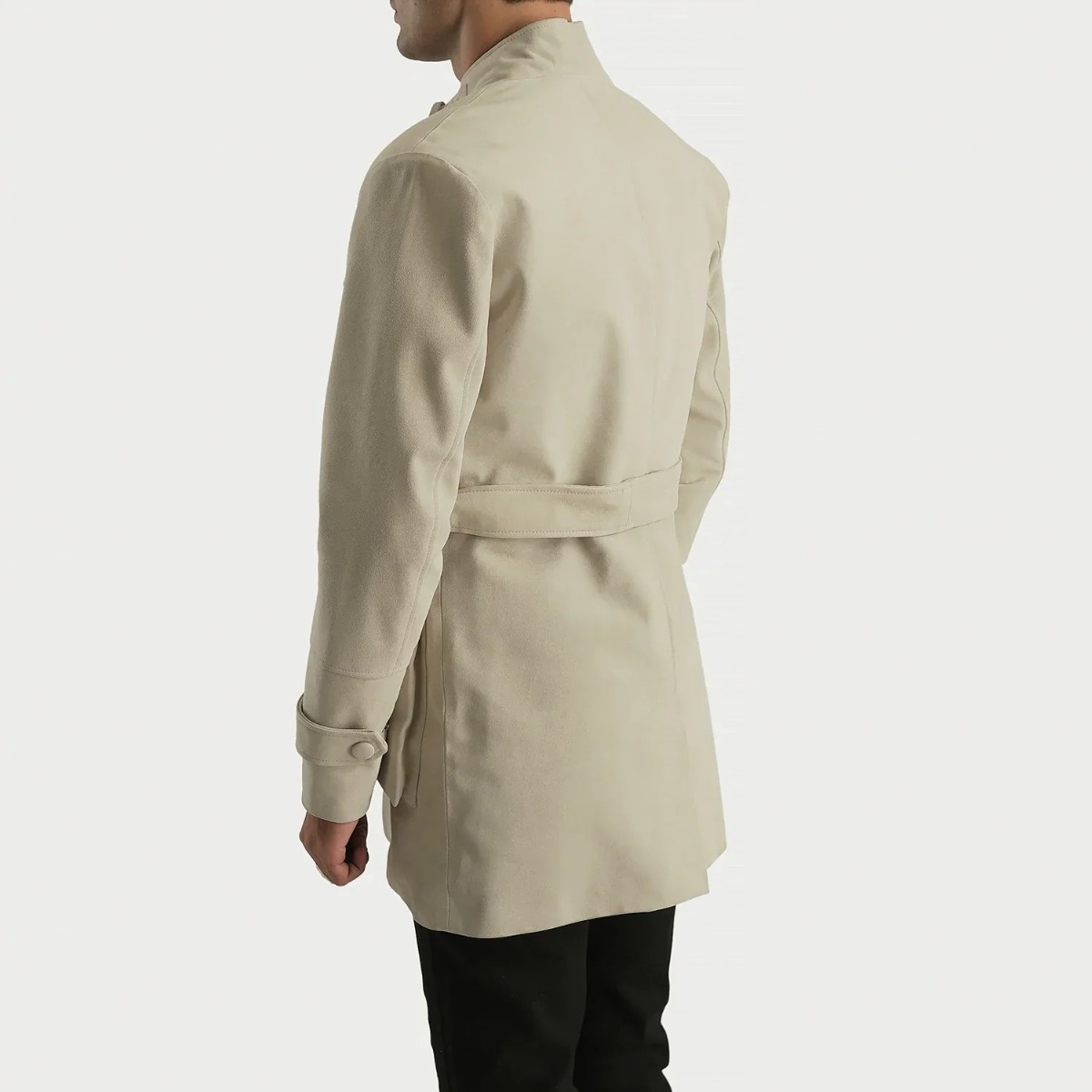 Dolf Off-White Suede Jacket - Image 2