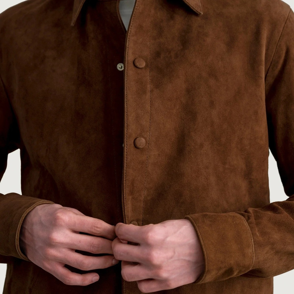 Haven Suede Leather Shirt - Image 6