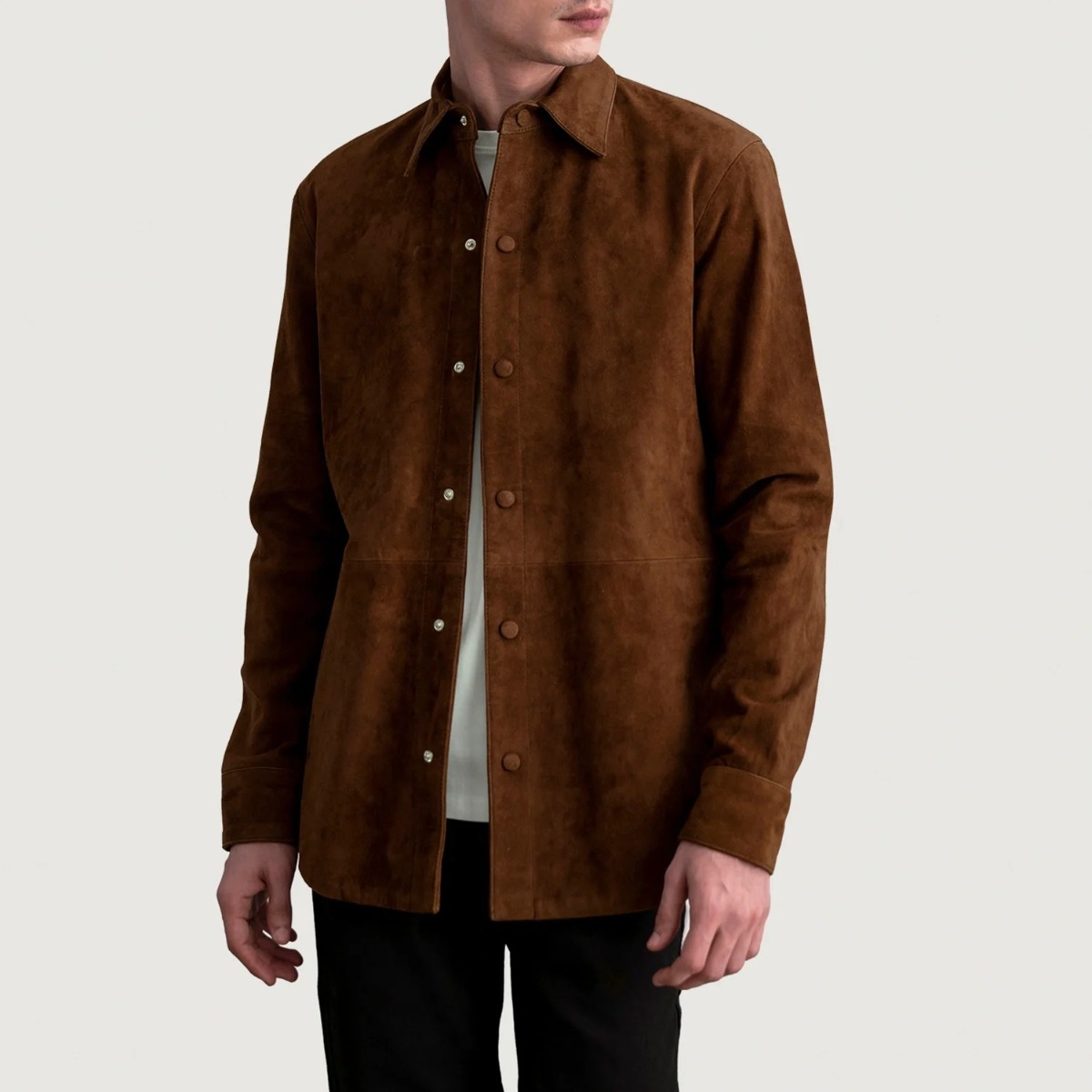 Haven Suede Leather Shirt - Image 3