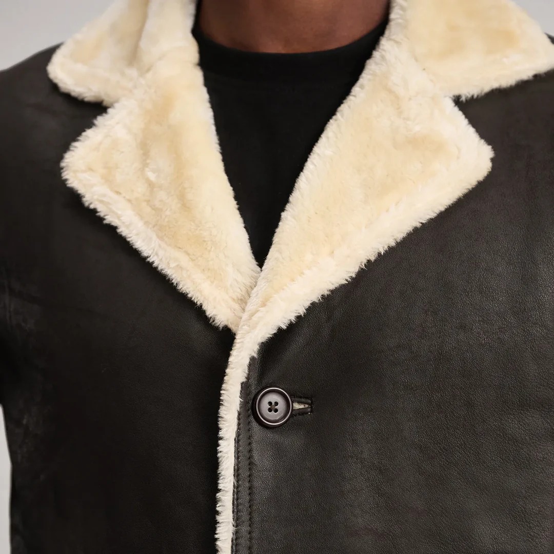 Kolby Brown Shearling Coat - Image 5