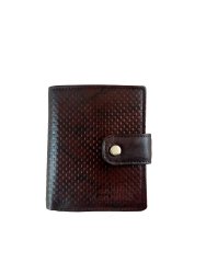 Men Genuine Leather Trifold Wallet With RFID protected