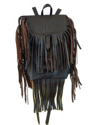 Leather Fringe Backpack