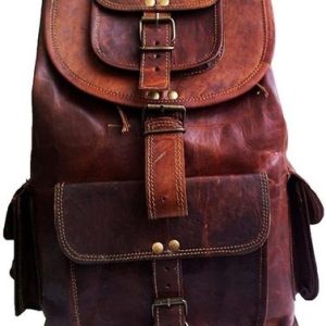 Leather Knapsack Bag