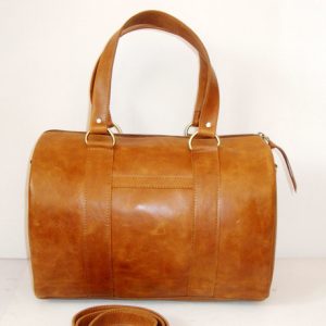 Leather Top Handle Bag