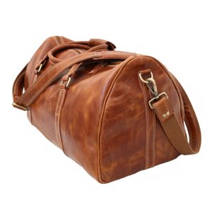 LEATHER TRAVEL LUGGAGE BAG