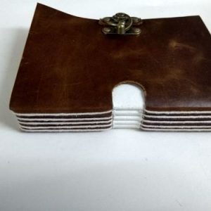Leather Wedding Guest Book