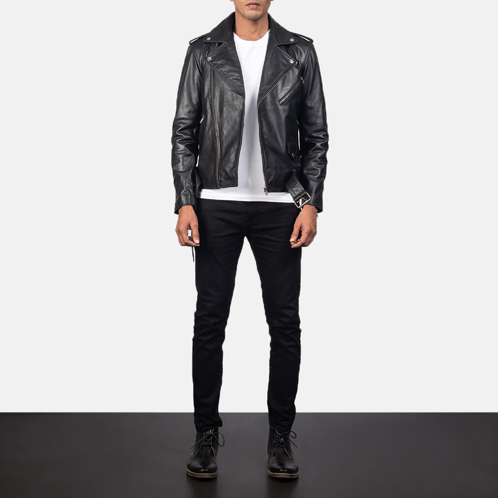 Allaric Alley Leather Biker Jacket - Image 2