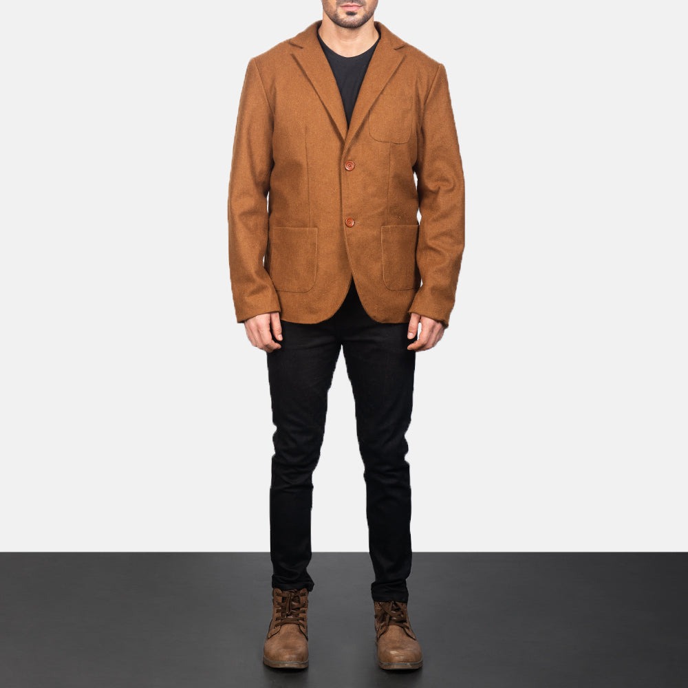 Borges Khaki Wool Blazers - Image 2