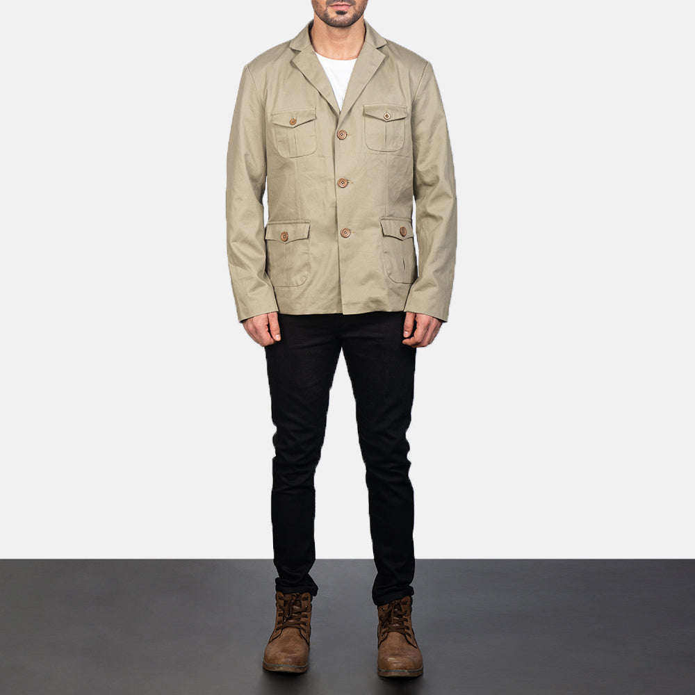 Kajetan Beige Safari Jackets - Image 2