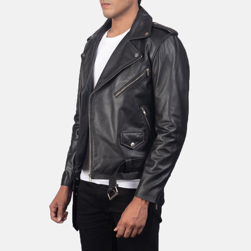 Allaric Alley Leather Biker Jacket - Image 3