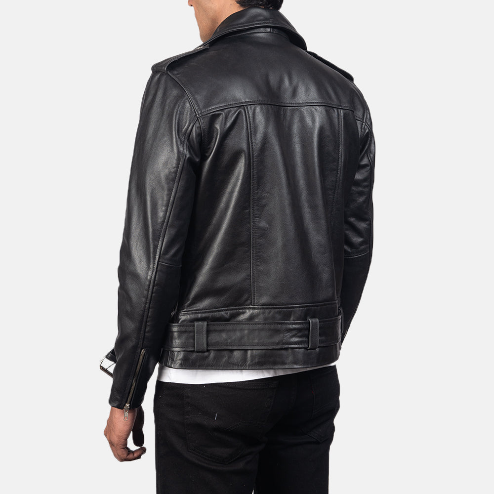 Allaric Alley Leather Biker Jacket - Image 4