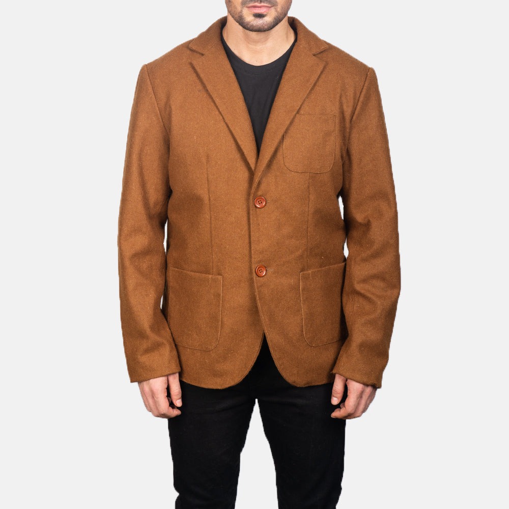 Borges Khaki Wool Blazers - Image 5