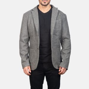 Borges Grey Wool Blazers