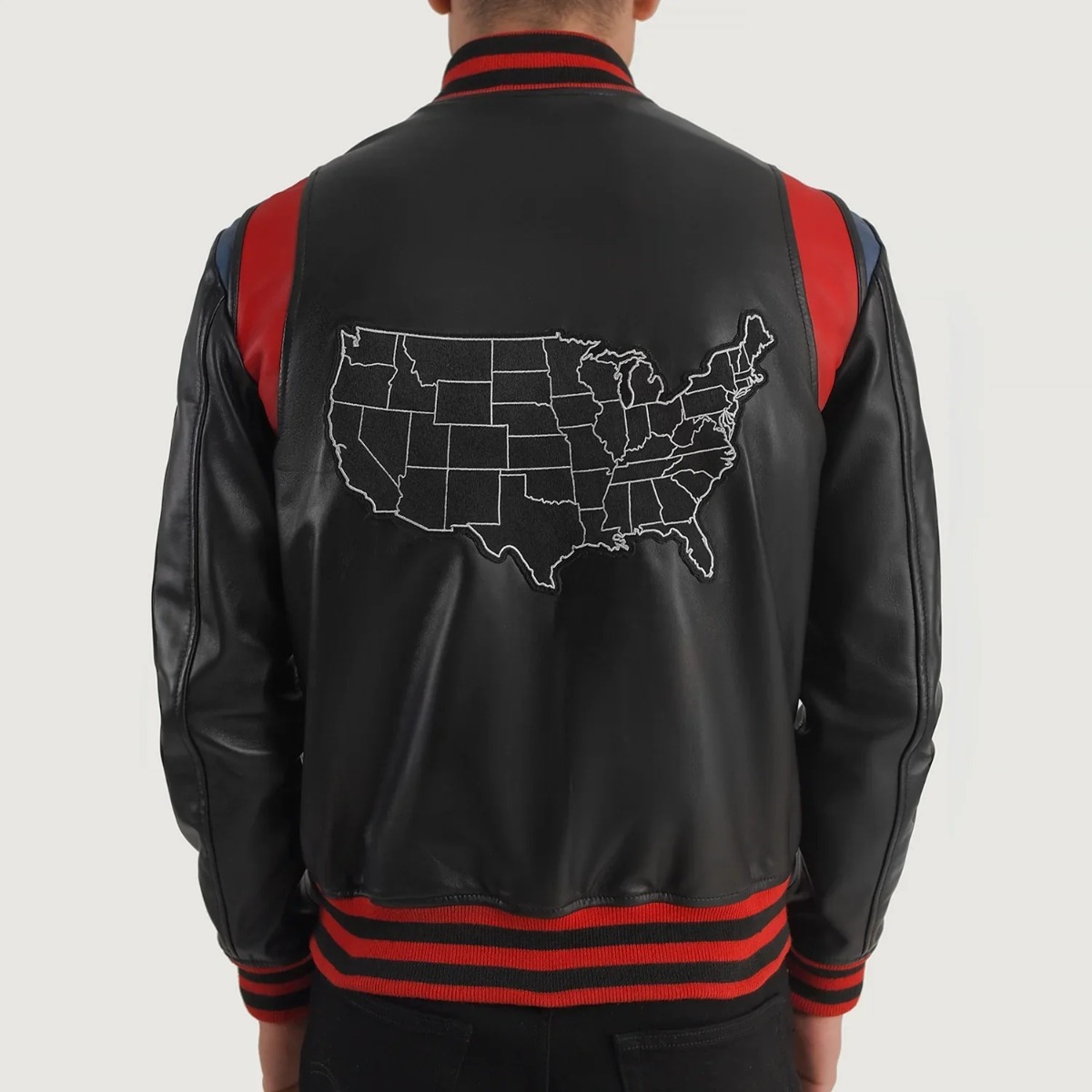 Liberte USA Black Leather Varsity Jackets - Image 4