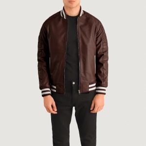 Pascal Leather Varsity Jacket