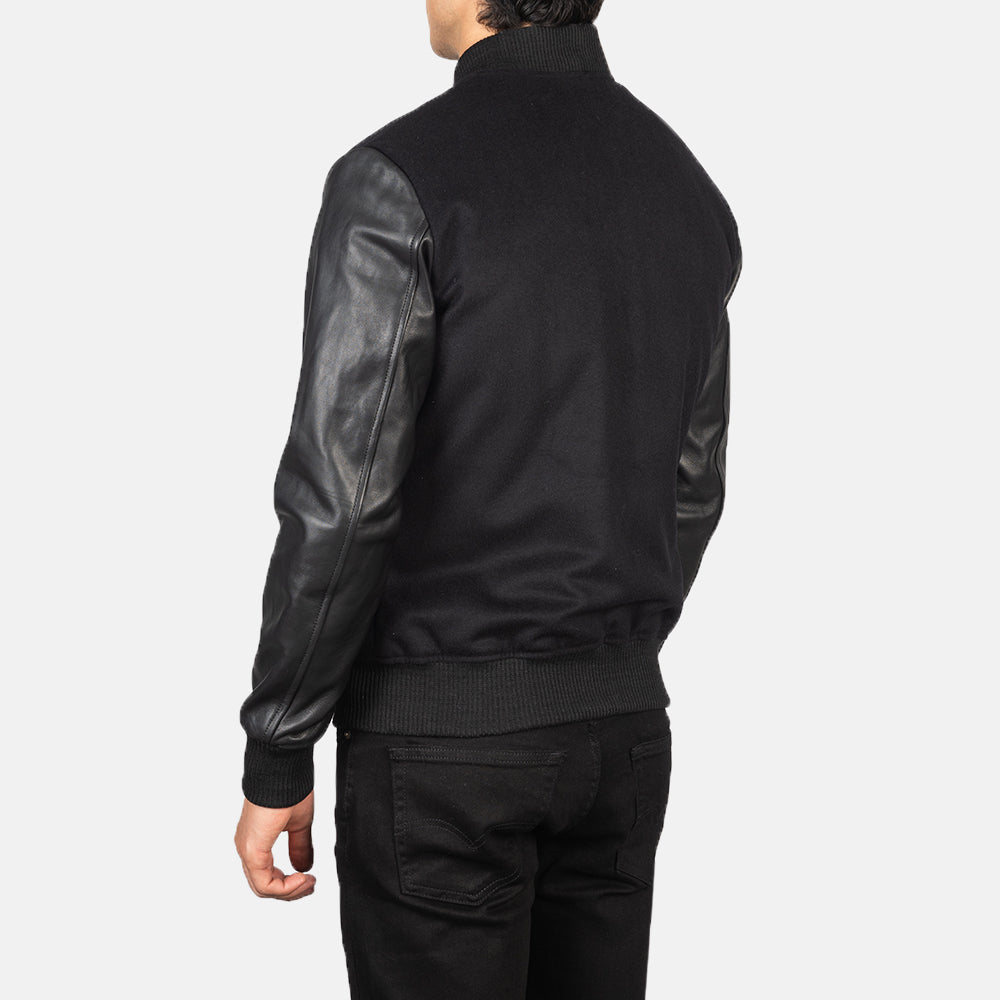 Vaxton Black Hybrid Varsity Jackets - Image 6