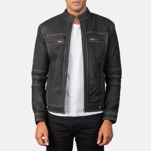Youngster Distressed Black Leather Jackets