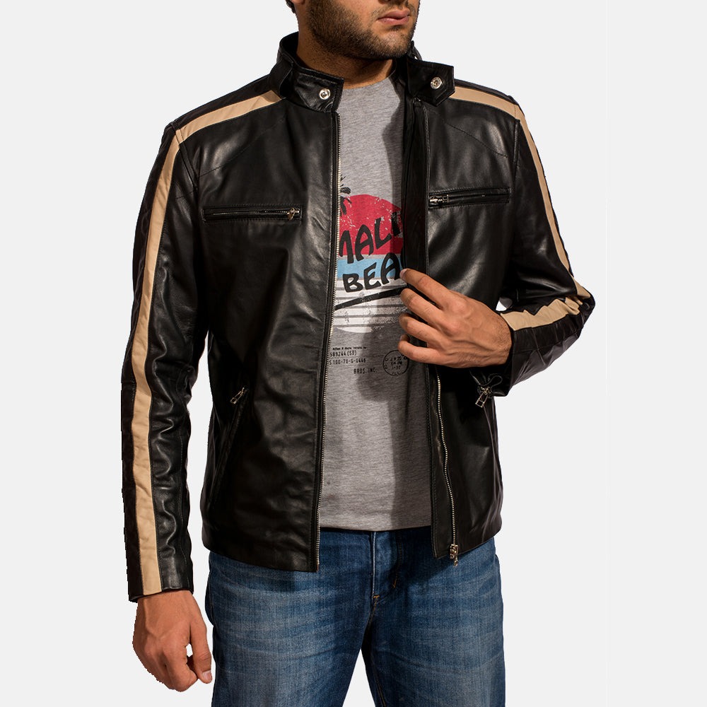 Jack Black Leather Biker Jackets - Image 3