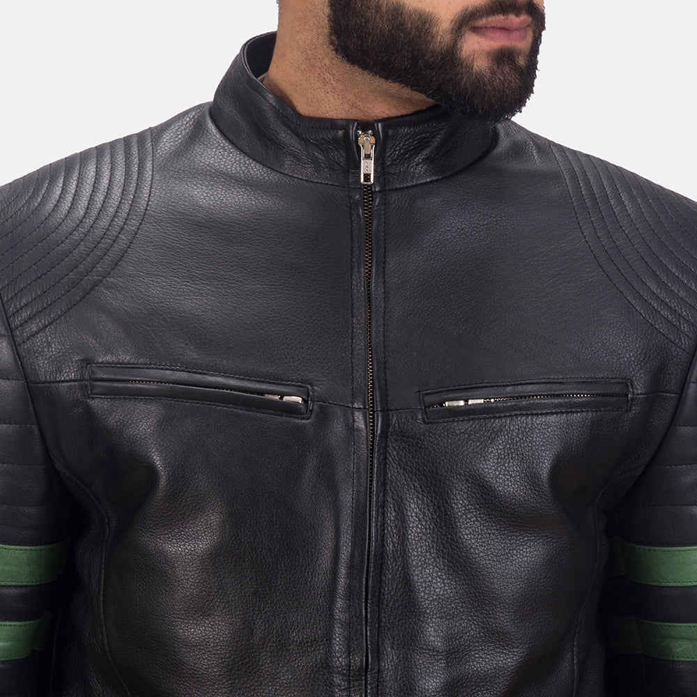Night Trooper Leather Jacket - Image 6